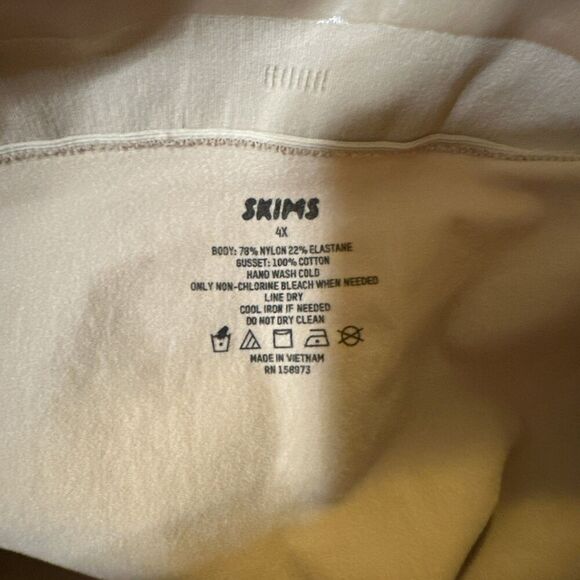 New Skims Everyday Sculpt High Wasted Thong Ochre Size 4x - Picture 7 of 8